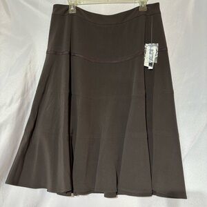 Grace Elements Brown Tiered Skirt Size 12